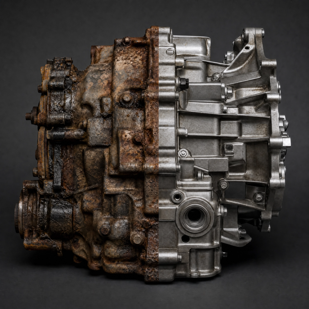 gearbox rusty vs used